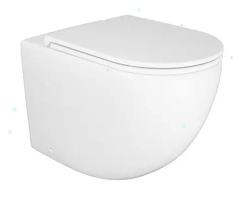 Унитаз приставной Azario Grado AZ-2141D-UQ1 безободковый смыв Торнадо