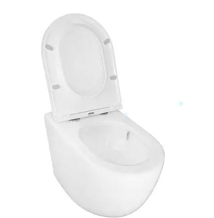 Унитаз приставной Azario Grado AZ-2141D-UQ1 безободковый смыв Торнадо