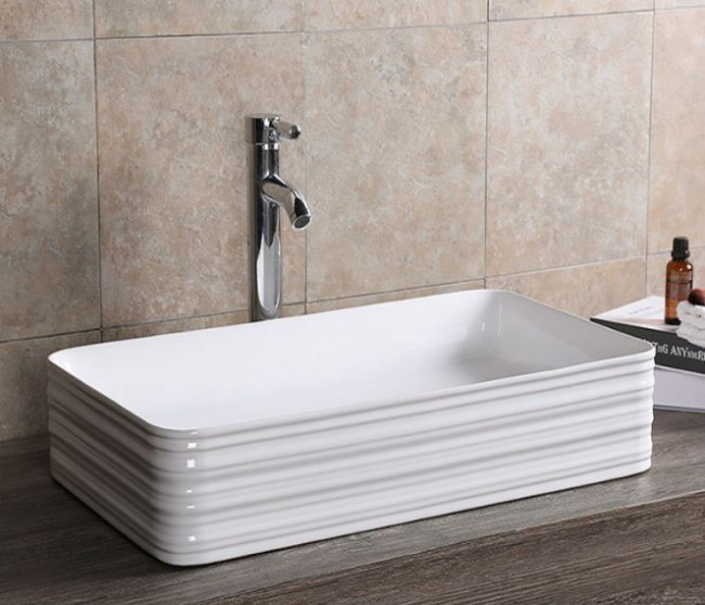 Раковина CeramaLux W1531-D1408 67*37,5 накладная