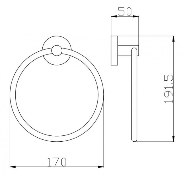 Полотенцедержатель Slezak RAV Colorado COA0104 кольцо