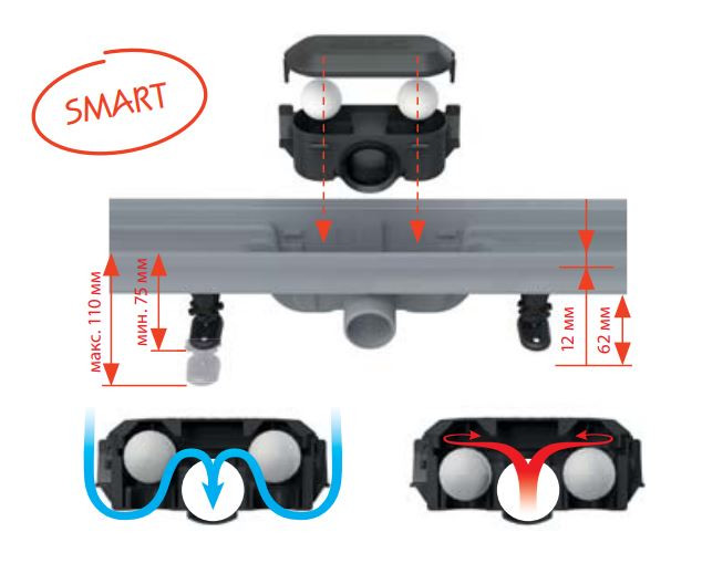 Душевой лоток AlcaPlast APZ18 Simple APZ18-850M