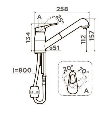 Смеситель Omoikiri Tateyama-S-BE 4994141 для кухни ваниль