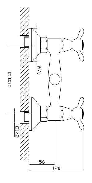 Смеситель Rossinka Q02-41 для душа