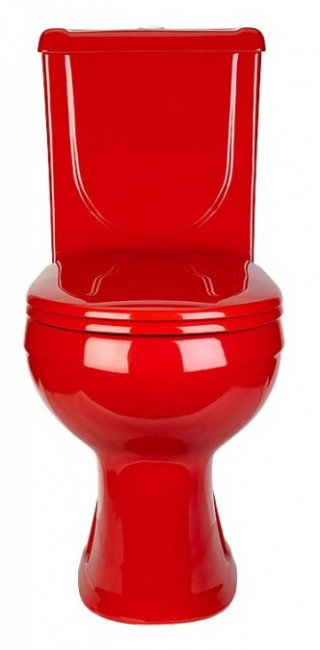 Унитаз-компакт Оскольская Керамика Ирида Стандарт 40360130402 красный антивсплеск