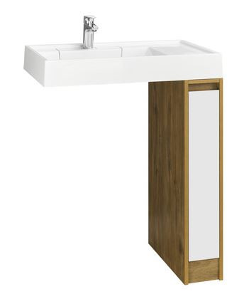 Тумба под раковину Акватон Лондри 20 1A267101LHDR0 дуб рустикальный без фасада