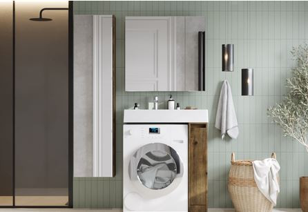 Тумба под раковину Акватон Лондри 20 1A267101LHDR0 дуб рустикальный без фасада