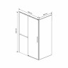 Душевой уголок Vincea Slim Soft 140*80 VSR-1SS8014CLB прозрачное