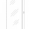 Шторка для ванны Maretti Project Black 60 PB41F6014099 прозрачное черный матовый