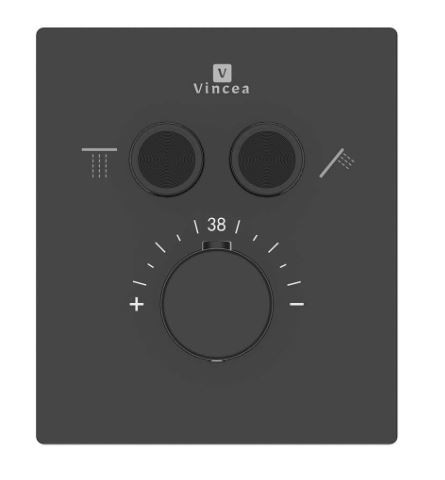 Душевая система Vincea Inspire VSFW-3I21MT3RMB термостат встраиваемая черный матовый