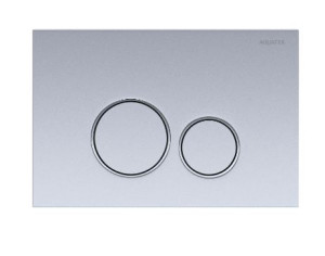 Клавиша смыва Aquatek KDI-0000019 хром матовый/хром глянец