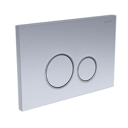 Клавиша смыва Aquatek KDI-0000019 хром матовый/хром глянец