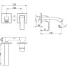 Смеситель Lemark Unit LM4526C для раковины настенный хром