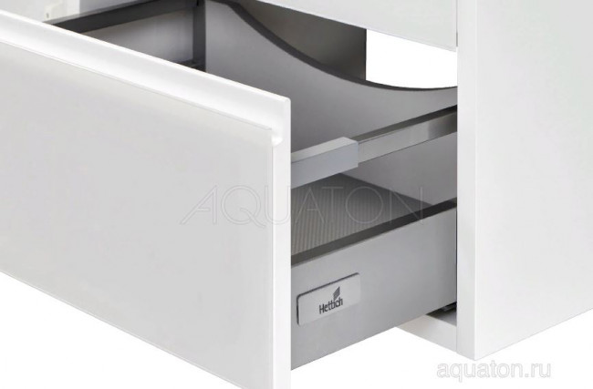 Тумба под раковину Акватон Римини 60 1A226601RN010 NEW белый глянец