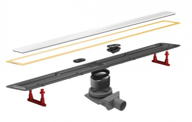 Душевой лоток Pestan Confluo Premium Line 650 13100122 White Glass Gold