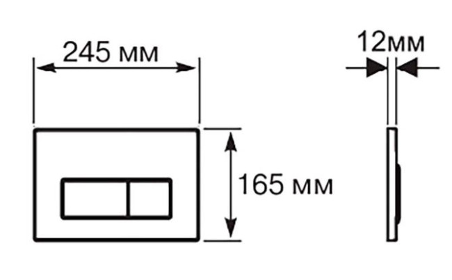 Клавиша смыва Aquatek KDI-0000013 белая
