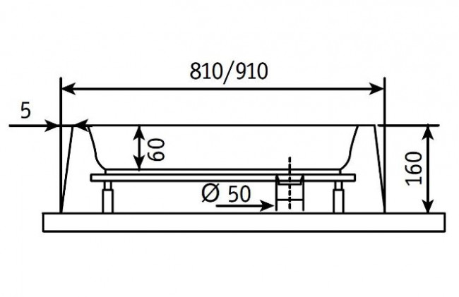 Душевой поддон квадратный RGW LUX/TN 800x800 16180188-21