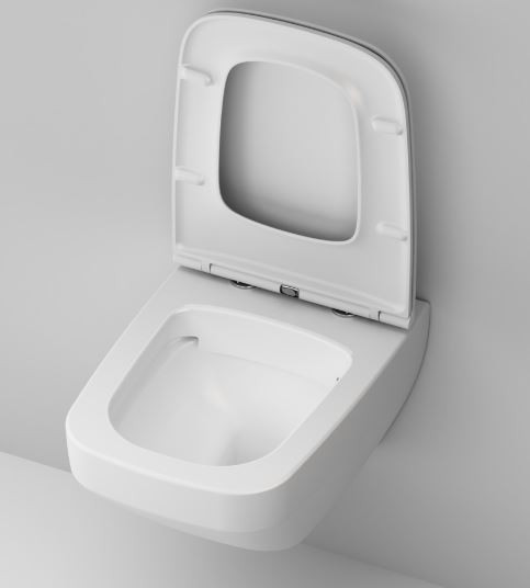Унитаз подвесной Am.Pm Inspire V2.0 FlashClean C50A1700MWSC безободковый с микролифтом белый матовый