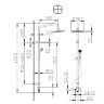 Душевая система Bravat Fit D283CP-2-RUS