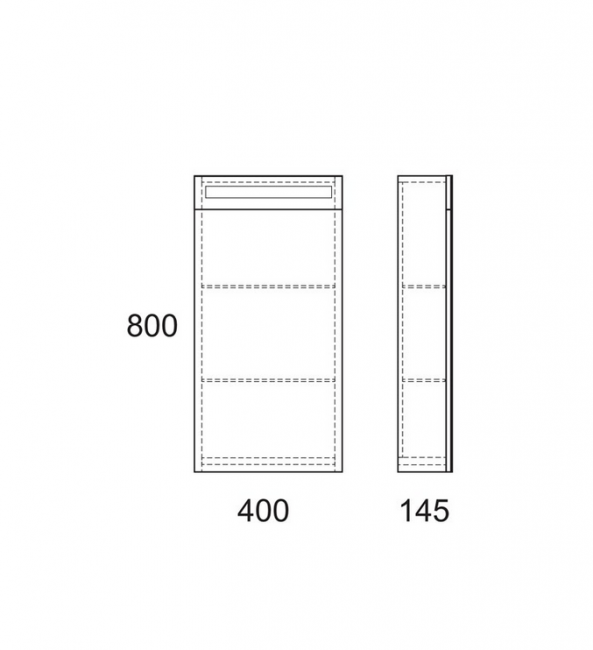 Зеркальный шкаф OWL Runn OW07.04.00