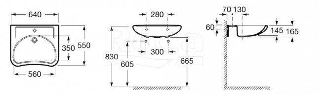 Раковина Roca Access 64 327230000