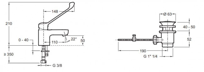 Смеситель Jacob Delafon July E16024-4-CP для раковины