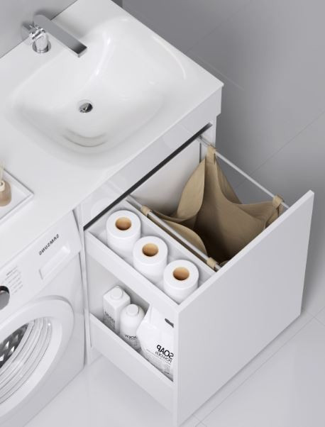 Тумба под раковину Aqwella Forma FOR0105KR с корзиной справа