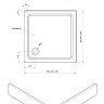 Поддон акриловый Aquatek DPA-0000005 90*90 с экраном