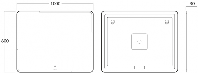 Зеркало OWL Otalia OWLM200601 100*80