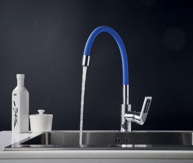 Смеситель Rossinka Z35-35U-Blue для кухни