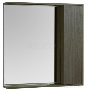 Зеркальный шкаф Акватон Стоун 80 1A228302SXC80 грецкий орех