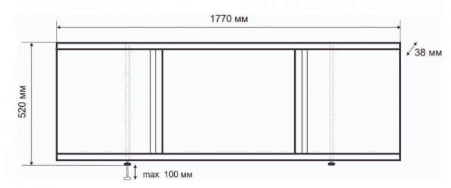 Экран под ванну Emmy Элис 177