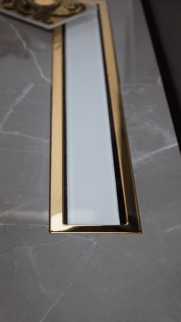 Душевой лоток Pestan Confluo Premium Line 750 13100123 White Glass Gold