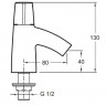 Смеситель Jacob Delafon Elevation E12817-7-CP для раковины