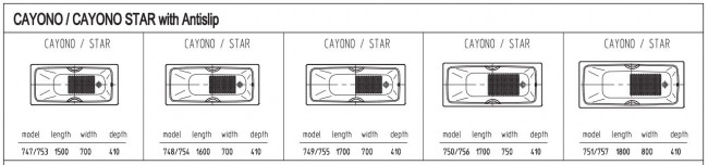 Ванна стальная Kaldewei Cayono 751 180*80 2751.3000.3001 Easy-clean+Antislip