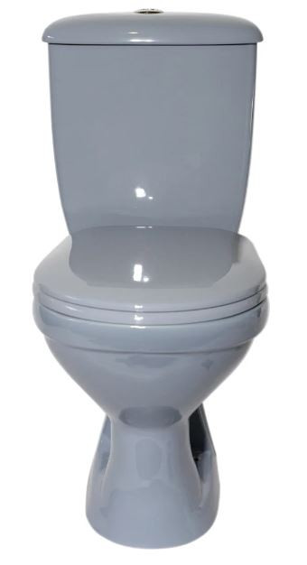 Унитаз-компакт Оскольская Керамика Суперкомпакт Стандарт 44970130422 серый диагональный выпуск