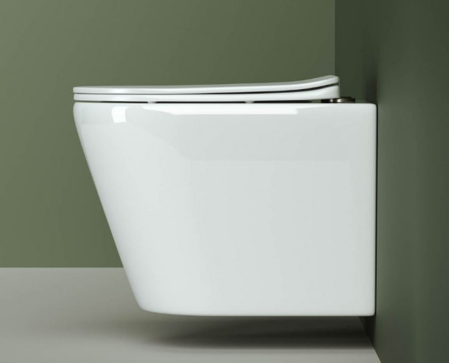 Унитаз подвесной Ceramica Nova Highlight Rimless CN1804 безободковый с микролифтом