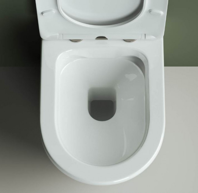 Унитаз подвесной Ceramica Nova Highlight Rimless CN1804 безободковый с микролифтом