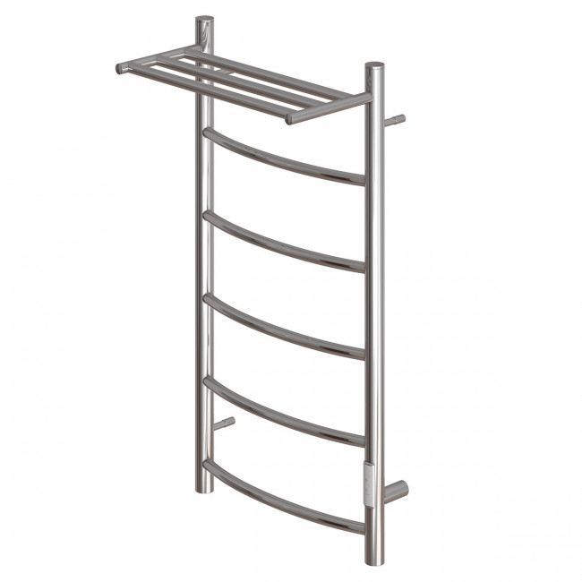 Полотенцесушитель электрический Point Афина PN04848P П5 400*800 с полкой диммер справа хром