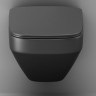 Унитаз подвесной Am.Pm Inspire V2.0 FlashClean C50A1700MBSC безободковый с микролифтом черный матовый