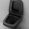 Унитаз подвесной Am.Pm Inspire V2.0 FlashClean C50A1700MBSC безободковый с микролифтом черный матовый