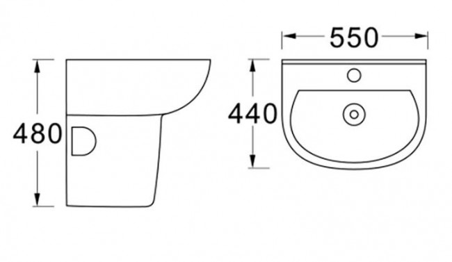 Полупьедестал Aquatek AQ5421-00
