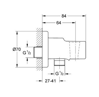 Комплект гигиенического душа Grohe BauLoop 124895
