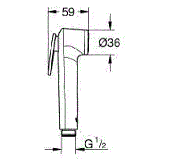 Комплект гигиенического душа Grohe BauLoop 124895