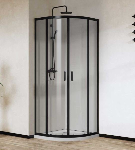 Душевой уголок Vincea City 90*90 VSQ-5CT900CLB прозрачное