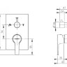 Смеситель Bravat Prolate P69218CP-3-ENG встраиваемый