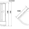 Душевая кабина Niagara NG-214-01RN 120*80 правая