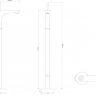 Смеситель NT Bagno NT47031A для ванны напольный