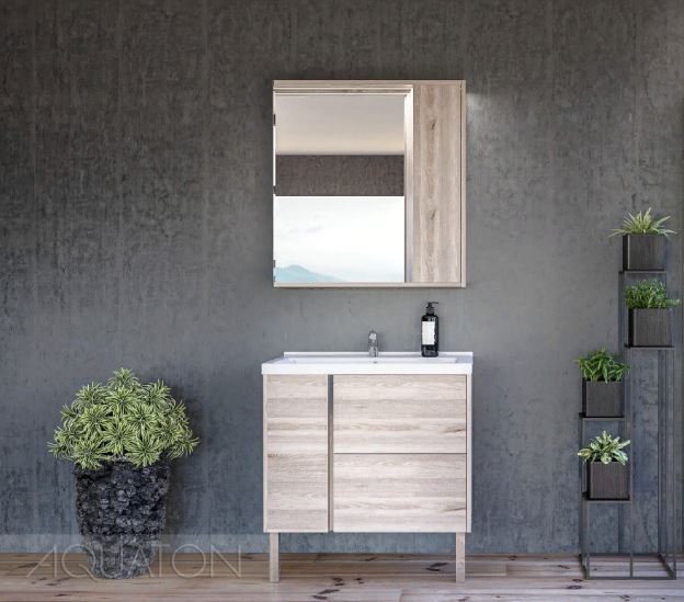 Зеркальный шкаф Акватон Стоун 80 1A228302SX850 сосна арлингтон