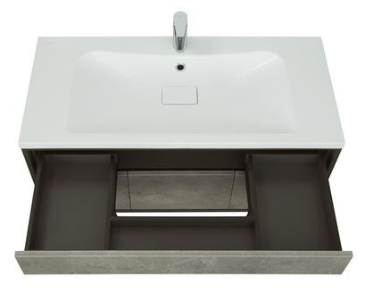 Тумба под раковину Акватон Уэльс 100 графит 1A267601WA6A0 new