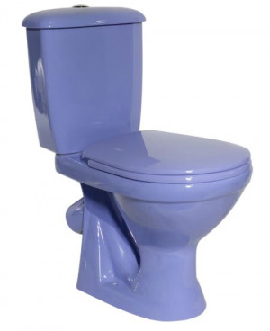 Унитаз-компакт Оскольская Керамика Суперкомпакт Стандарт 44935130422 сиреневый диагональный выпуск